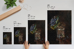 Plagát do obývačky Kytica fialiek