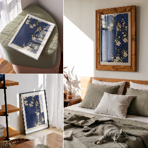 Retro plagát Robin na konári