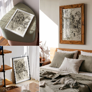 Plagát do obývačky Lesná krajina