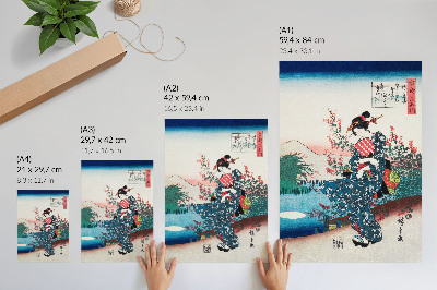 Poster na stenu Japonská žena