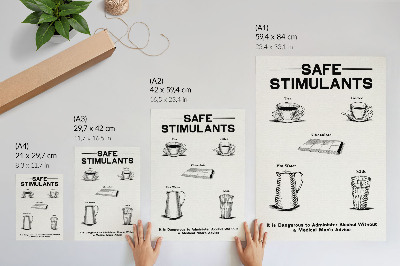Plagát do izby Bezpečné stimulanty