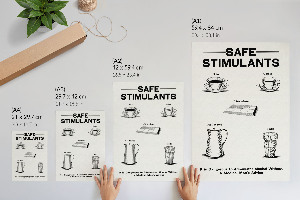 Plagát do izby Bezpečné stimulanty