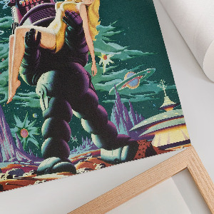 Retro plagát Zakázaná planéta