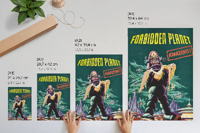Retro plagát Zakázaná planéta