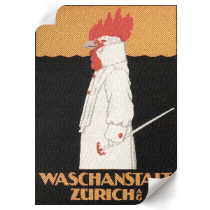 Retro plagát Waschanstalt Zürich