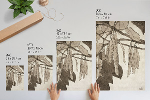 Retro plagát Červený červ