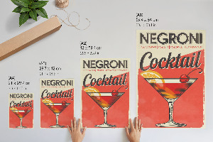 Plagát do izby Koktail Negroni