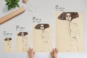 Retro plagát Portrét ženy