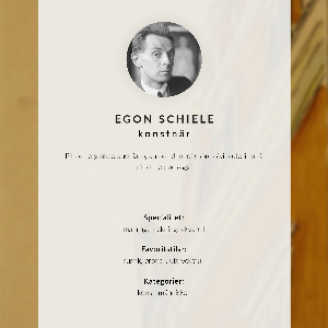 Poster na stenu Egonov autoportrét