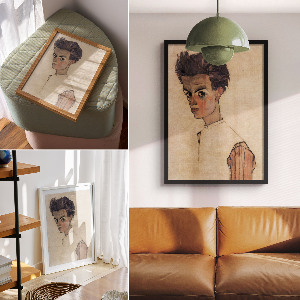 Poster na stenu Egonov autoportrét