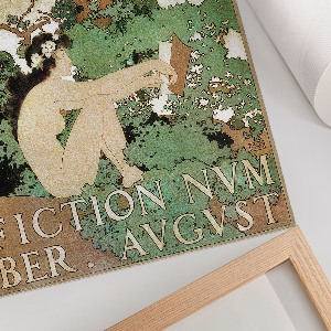 Retro plagát Plagát s nahou ženou