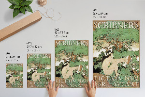 Retro plagát Plagát s nahou ženou