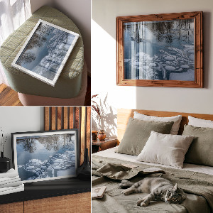 Plagát na stenu Abstrakcia ľadu