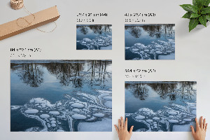 Plagát na stenu Abstrakcia ľadu