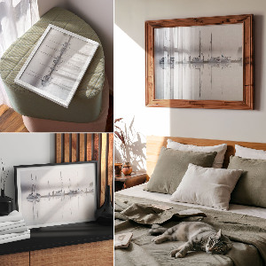 Plagát Jachty na vode