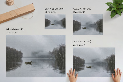 Poster s motívom zasnenej krajiny