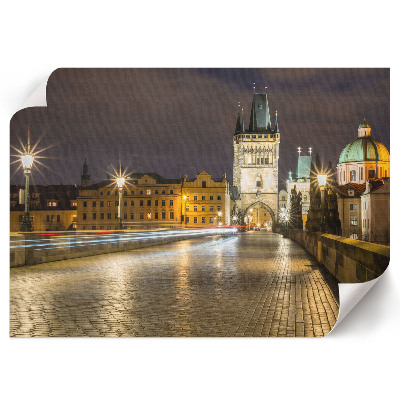 Plagát na stenu s motívom nočnej panorámy