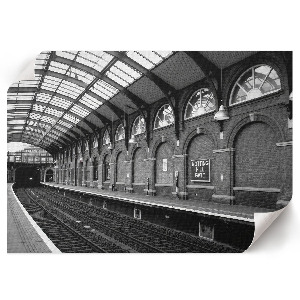 Plagát Klasická vlaková stanica