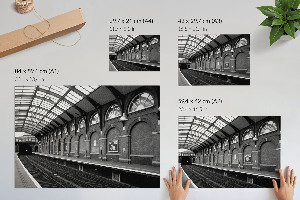 Plagát Klasická vlaková stanica