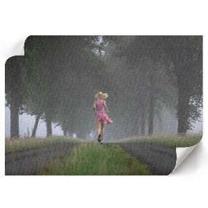 Plagát na stenu Beh lesom