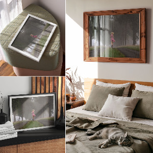 Plagát na stenu Beh lesom