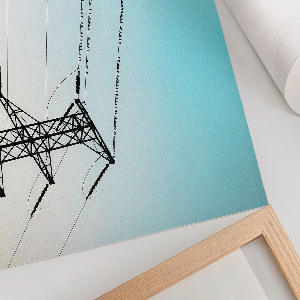 Plagát na stenu Vtáky na drôtoch