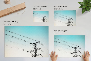 Plagát na stenu Vtáky na drôtoch