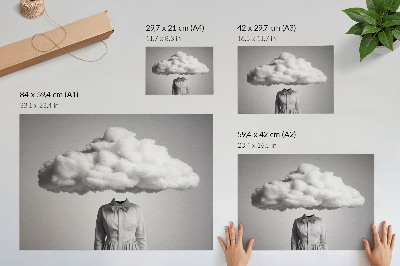 Poster „Hlava oblaku“