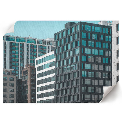 Plagát s motívom mestskej architektúry