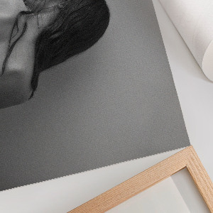 Poster Čierna a biela silueta