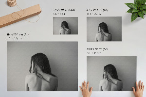 Poster Čierna a biela silueta