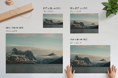 Plagát na stenu s motívom horskej panorámy