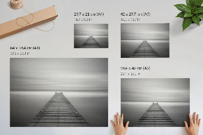Plagát „Minimalistické mólo”