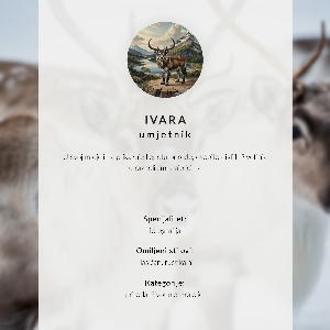 Poster Biele kone