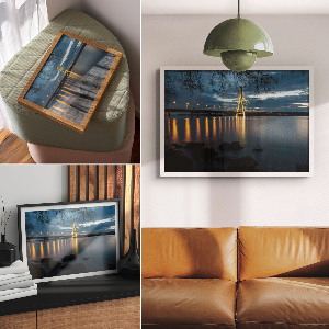 Plagát na stenu Nočný most