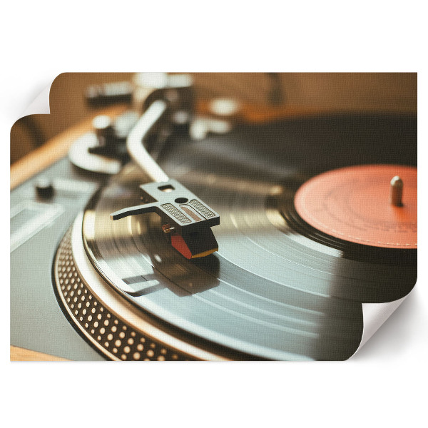 Plagát s motívom vinylovej platne