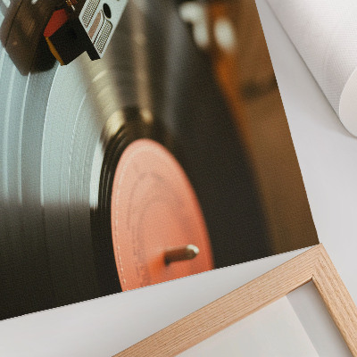 Plagát s motívom vinylovej platne