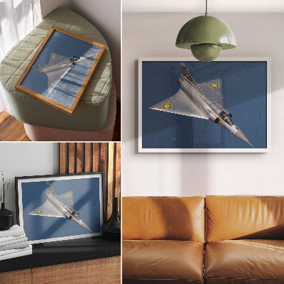 Poster s motívom vojenského lietadla