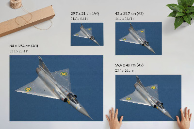 Poster s motívom vojenského lietadla