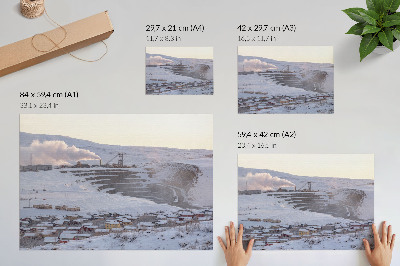 Plagát na stenu „Zimná panoráma”