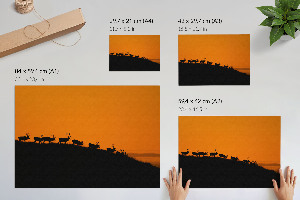 Poster Jeleň na kopci