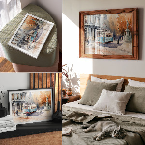 Plagát na stenu Mestská električka