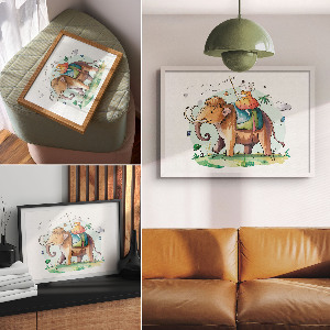 Plagát na stenu Jazda na mamutovi