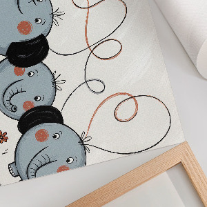 Plagát Ilustrácia slonov