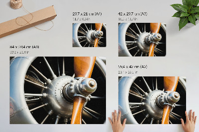 Poster s motívom motorového lietadla
