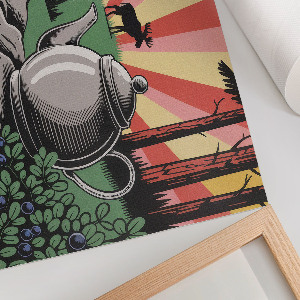 Plagát na stenu Kempovanie v lese