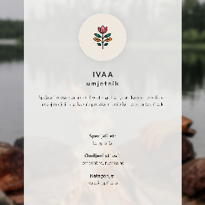 Plagát na stenu Vatra pri jazere