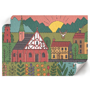 Plagát na stenu Vidiecka krajina