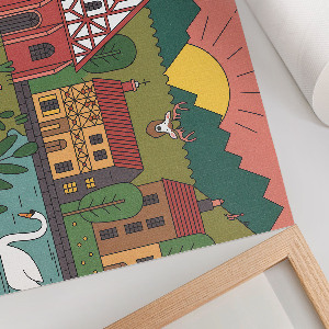 Plagát na stenu Vidiecka krajina