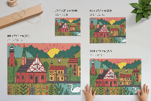 Plagát na stenu Vidiecka krajina